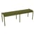 Bank Luxembourg metall grün 3/4-Sitzer / B 145 cm - Aluminium - Fermob