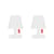 Set de 2 lampes sans fil rechargeables Edison the Petit II LED / H 25 cm - Fatboy