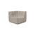 Sofa modulierbar N701 textil beige / Eckmodul quadratisch 90° - Recycelte Baumwolle - Ethnicraft
