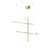 Sospensione Coordinates S3 oro metallo LED / L 78 x H 78 cm - Flos