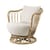 Poltrona imbottita Grace fibre bianco / Riedizione 1936 - Rattan & tessuto - Gubi