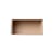 Scaffale Mini Stacked legno naturale / Large rettangolare 49x24 cm / Con fondo - Muuto