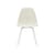 Stuhl RE DSX - Eames Plastic Side Chair plastikmaterial grau / (1950) - Beine weiß / recycelt - Vitra