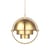 Suspension Multi-Lite Small or métal / Ø 25 cm - Modulable & orientable / Réédition 1972 - Gubi