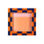 Cadre-photo Check Square plastique orange / 13 x 13 cm - Polyrésine - & klevering
