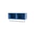 Regal Coat holz blau / Kleiderschrank - B 69,6 x H 24 x Prof. 30 cm - MONTANA