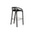 Aleta INDOOR High stool leather black / H 78.5 cm - MORPHO