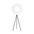 Lampada a stelo Iris Tripod tessuto bianco / LED - Ø 80 cm - Dix Heures Dix