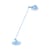 Loft Adjustable reading floor lamp metal blue 1 arm - H 120 cm - Jieldé
