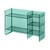 Sound-rack Storage unit plastic material green L 75 x H 53 cm - Kartell