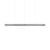 Suspension Luce Cilindrica S1 verre transparent / L 167 cm - Flos