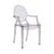 Fauteuil empilable Louis Ghost plastique gris / Polycarbonate 2.0 - Kartell