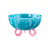 Mustique Disc Bowl plastic material blue / Ø 23 x H 13 cm - Acrylic - Jonathan Adler