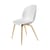 Sedia Beetle materiale plastico bianco / Gamfratesi - piedi rovere - Gubi