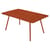 Table rectangulaire Luxembourg métal orange / 165 x 100 cm - 6 à 8 personnes - Fermob