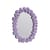 Wandspiegel Dribble plastikmaterial violett / 41,5 x 29,5 cm - Poly-natur - & klevering
