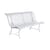 Banc avec dossier Louisiane métal blanc / L 150 cm - Métal - Fermob