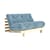 Canapé convertible Roots / L 140 cm - 3 positions / Structure pin clair - KARUP