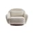 Fauteuil pivotant Bozzolo tissu blanc / Grand modèle - L 110 cm / Laine bouclette - Maison Sarah Lavoine