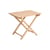 Outdoor Market Folding side table natural wood / 41 x 52.5 x H 44 cm - Jasper Morrison - Hay