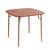 quadratischer Tisch Week-end Bistrot metall braun / 85 x 85 cm - Aluminium - Petite Friture