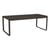 Table rectangulaire Bellevie métal marron / 196 x 90 cm - 8 à 10 personnes - Fermob