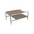 Luxembourg Coffee table metal beige / 90 x 55 x H 38 cm - Fermob