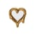 Spiegel Melted Heart keramik gold metall / Bilderrahmen - Keramik - Seletti