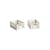 Lot de 2 paniers Colour Crate MINI plastique blanc / 17 x 13 cm - Recyclé - Hay