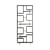 Paravento/divisorio Claustra legno nero / L 90 x H 240 cm - Esclusivo - RED Edition