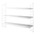 Scaffale String® Pocket metallo bianco / Metallo perforato - L 60 x H 50 cm - String Furniture