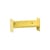 Pli Slim Shelf metal yellow / W 30 x D 10 cm - TIPTOE
