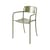 Patio Stackable armchair metal green / Sheet metal - Tolix