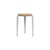 Lou Stackable stool metal blue / H 45 cm - Eco-certified Oak - TIPTOE