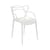 Masters Stacking chair plastic material white / Set of 4 Stacking chairs - Kartell