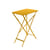 Tavolo pieghevole Bistro metallo giallo / 57 x 37 cm - Acciaio / 2 persone - Fermob