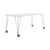 Table rectangulaire Max  / Bureau - Roulettes - L 160 cm / Laminé - Kartell