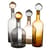Karaffe Bubbles & Bottles glas gelb grau beige / Glas - 4er-Set - POLSPOTTEN