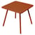 quadratischer Tisch Luxembourg metall orange / 80 x 80 cm - 4 Füße - Fermob