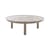Table basse K-TOP  / Ø 105 x H 35 cm - Plateau grès effet marbre - Kartell