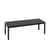 Table basse Workshop plastique bois noir / 120 x 43 x H 38 cm - Linoleum - Muuto