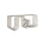 Bank Curva metall beige / Regal - B 100 cm - AYTM