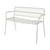 Banc avec dossier Eden métal beige / L 115 cm - BROSTE COPENHAGEN