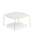 Rio R50 Coffee table metal white / Ø 104 cm - Metal - Emu