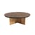 Couchtisch Cross kork braun holz natur Kork & Holz / Ø 100 x H 33 cm - Ethimo