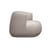 Fauteuil rembourré Brioni Up INDOOR tissu beige - Kristalia