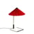 Lampe de table Matin Small LED tissu rouge / H 38 cm - Hay