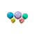 Fermacarte Acrylic orb materiale plastico multicolore / Set di 5 - Jonathan Adler