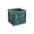 Colour Crate Cube Basket plastic material green / 29.5 x 29.5 x H 29 cm - Recycled - Hay