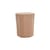 Beistelltisch Corteza plastikmaterial beige / 36 x 38 x H 48 cm - Kartell